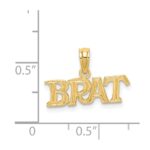 14K Polished BRAT Charm - Image 4