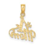 14K Polished #1 MOM Pendant - Image 3