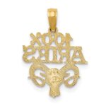 14K 100% ARIES Zodiac Charm - Image 4