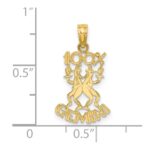 14K 100% GEMINI Zodiac Charm - Image 3
