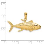 14K Yellowfin Tuna Fish Pendant - Image 2