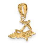 14K 3-D Lounge Beach Chair with Umbrella Pendant - Image 5
