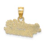 14k SPECIAL TEACHER with Flower Charm - Image 3