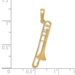 14K Trombone Pendant - Image 3