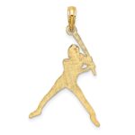 14K Baseball Batter Charm - Image 4