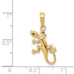14k Polished Gecko Pendant - Image 3