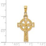 14k Polished Celtic Crucifix Pendant - Image 3