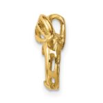 14K Polished Cut-out Apple Chain Slide - Image 2