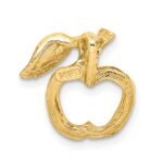 14K Polished Cut-out Apple Chain Slide - Image 3