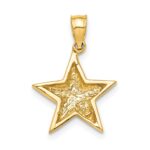14K Polished Star Pendant - Image 3