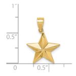 14K Polished Star Pendant - Image 4