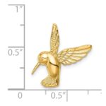14K Polished Hummingbird Chain Slide - Image 2