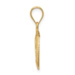 14K Brushed Diamond-Cut Virgin Mary Pendant - Image 2