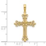 14k Fancy Cross Pendant - Image 3