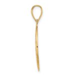 14k Fancy Filigree Swirl Disc Pendant - Image 2