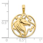 14k Unicorn Pendant - Image 3