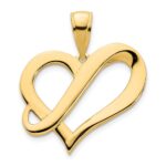 14k Fancy Heart Pendant