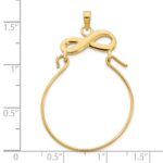 14k Infinity Charm Holder Pendant - Image 2