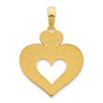 14k Cut-out Heart Pendant - Image 4