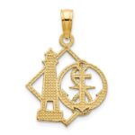 14k Lighthouse and Anchor Charm - Image 4