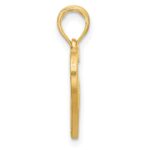 14K Polished Turtle in Heart Pendant - Image 2