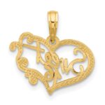 14k Fancy SWEET 16 in Heart Charm - Image 4