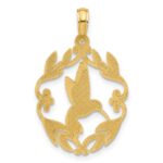 14K Polished Fancy Hummingbird Charm - Image 3