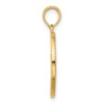 14K Polished Circle with Tree Charm - Image 2