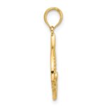 14k Polished Claddagh Pendant - Image 2