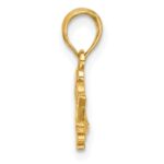 14K Polished PRINCESS Crown Charm - Image 2