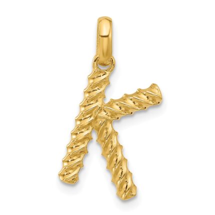 14ky Fancy Twist Letter K