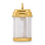 14k Fancy Pill Bottle Charm