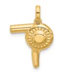 14k Fancy Hairdryer Charm