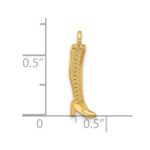 14k Fancy Thigh High Boot Charm - Image 5