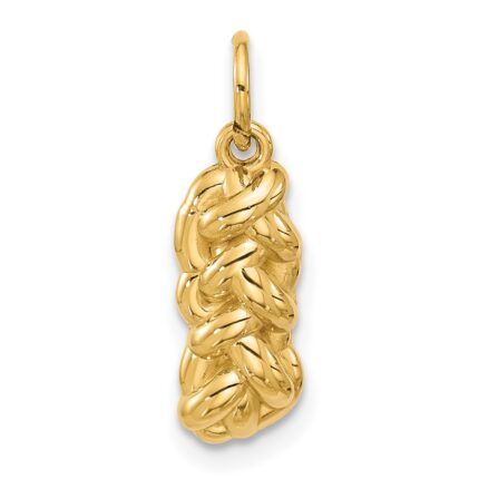 14k 3-D Fancy Challah Bread Charm