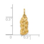14k 3-D Fancy Challah Bread Charm - Image 4