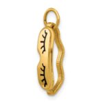 14k Black Enameled Sleep Mask Charm - Image 4