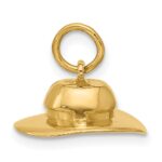 14k Sun Hat Charm - Image 2