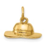 14k Sun Hat Charm - Image 3