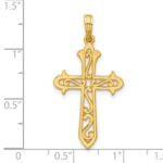 14K Polished Cross Pendant - Image 4