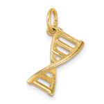 14K 3-D Polished DNA Pendant - Image 4
