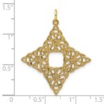 14K Polished Celtic Knot Pendant - Image 4