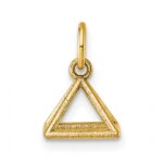 14K Polished Rectangular Pyramid Shape Pendant