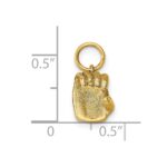 14K American Sign Language Alphabet Fingerspelling Sign C Pendant - Image 5