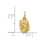 14K American Sign Language Alphabet Fingerspelling Sign E Pendant - Image 5