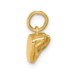 14K American Sign Language Alphabet Fingerspelling Sign S Pendant - Image 2