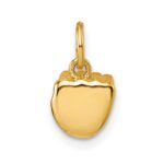 14K American Sign Language Alphabet Fingerspelling Sign S Pendant - Image 3