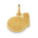 14K Polished White Enameled Milk and Cookies Pendant - Image 3