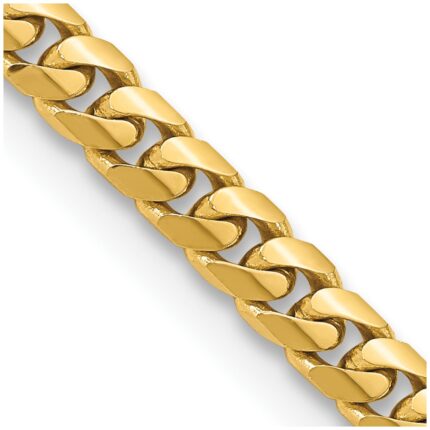 14K 5mm Solid Miami Cuban Link with Lobster Clasp Chain