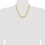 14K 6.75mm Solid Miami Cuban Link with Lobster Clasp Chain - Image 4